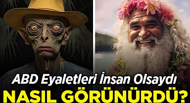 Yapay Zeka Yorumladı: ABD Eyaletleri İnsan Olsaydı Nasıl Görünürdü?
