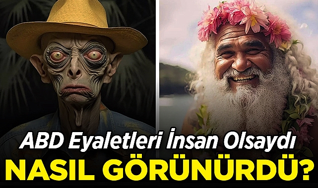 Yapay Zeka Yorumladı: ABD Eyaletleri İnsan Olsaydı Nasıl Görünürdü?