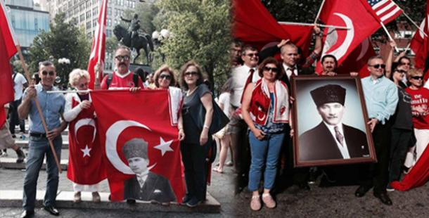 New York Sokakları Kırmızı-Beyaz