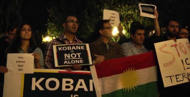 New York’ta Kobani’ye Destek Gösterisi