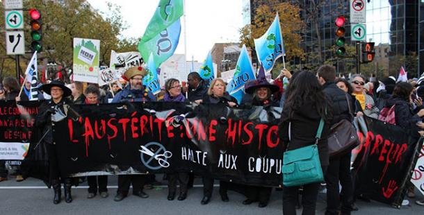 Kanada'da hükümet protestosu