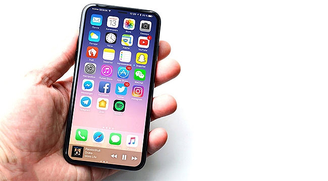 Iphone 8 de 3D yüz tarama sistemi