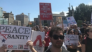 New York'ta Trump'a Karşı Gösteriler