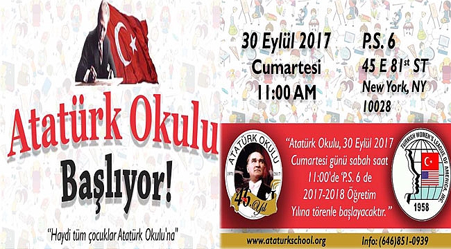 Atatürk Okulu Eğitime Başlıyor