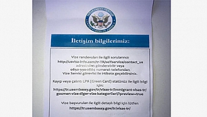 Vize için gidenlere bu kağıt veriliyor