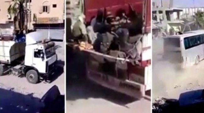 DEAŞ'lı teröristler ABD-YPG korumasında böyle tahliye edilmiş...