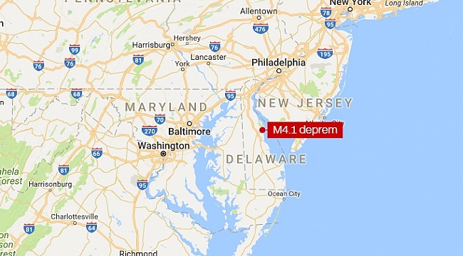 New Jersey'de Deprem