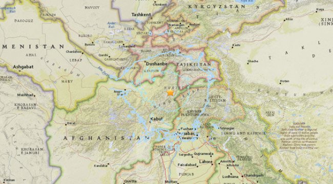 Afganistan'da deprem!