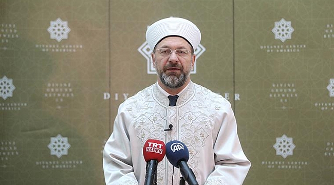 Diyanet İşleri Başkanı ABD'de Gazetecilerle