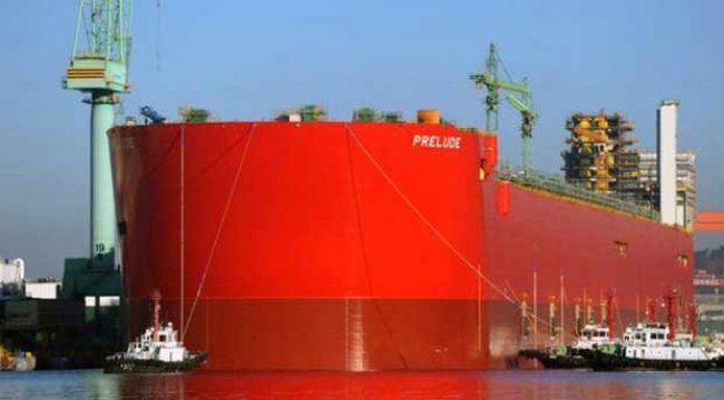 Dünyanın en büyük yüzer taşıtı: 488 metrelik dev doğalgaz platformu