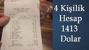 Nusret 4 kişiye 1400 Dolar Fatura Kesti