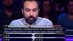 Kim Milyoner Olmak İster'de sorulan futbol sorusu geceye damga vurdu