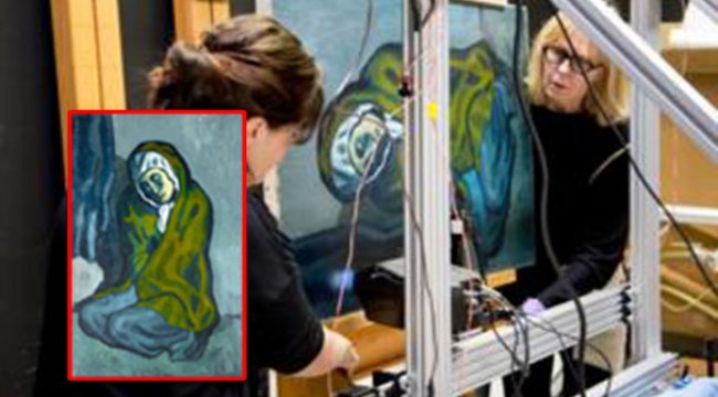 Picasso tablosunun altında gizli bir resim daha bulundu