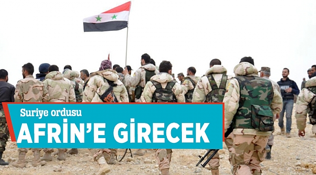 Suriye Ordusu Afrin'e girecek iddiası