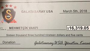 Galatasaray USA'dan Mehmetçiğe 16 bin dolar