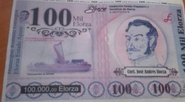 Venezuela’da bir kasaba kendi parasını bastı!