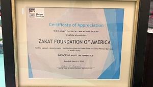 ABD Zekat Vakfına Ödül