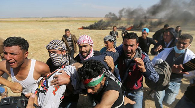 İsrail askerleri Gazze'de bir Filistinliyi başından yaraladı