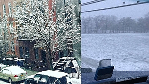 New York ve New Jersey Kar ile Uyandı