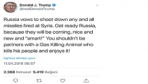 Trump Savaş Mesajını Twitter'dan Verdi