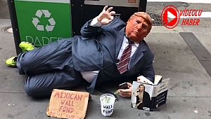 Trump Kılığına Girip Para Dilendi