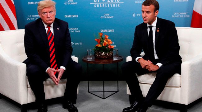 Trump'tan Macron'a: AB'den ayrılın, aramızda anlaşalım!