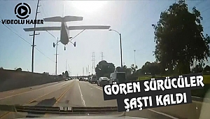 Uçak Ana Caddeye Acil İniş Yaptı