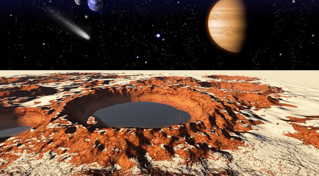 Mars'ta göl bulundu