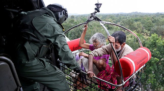 Kerala'da 324 kişi öldü!