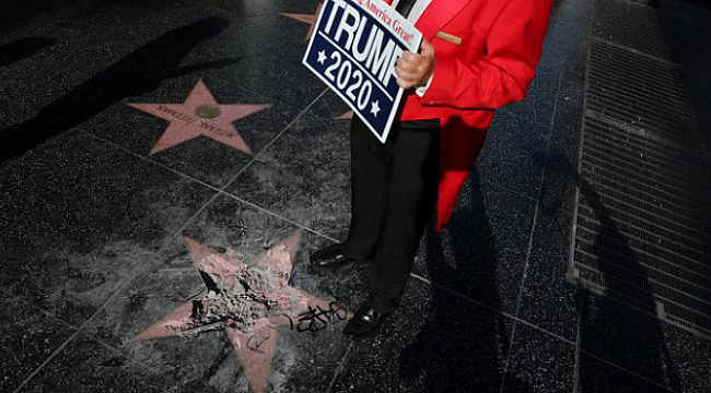 Trump'ın Hollywood'daki yıldızı saldırıya uğradı