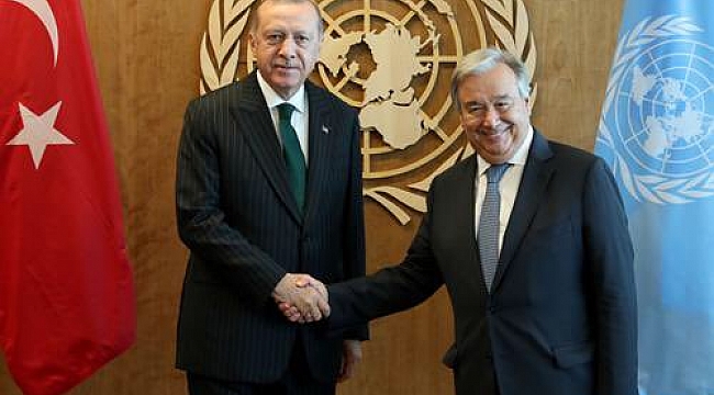 Erdoğan, BM Genel Sekreteri Guterres ile