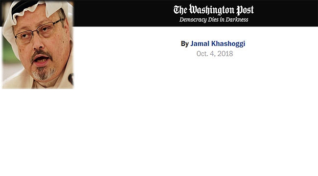 Kaşıkçı'nın Washington Post'taki Köşesi Boş Kaldı