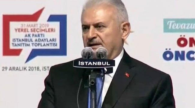 AK Parti'nin İstanbul adayı Binali Yıldırım