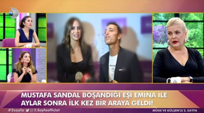 Mustafa Sandal ve Emina Jahovic aynı karede