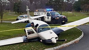 New Jersey'de Uçak Golf Sahasına Acil İniş Yaptı