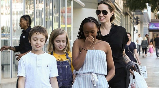 Angelina Jolie'nin suşi keyfi