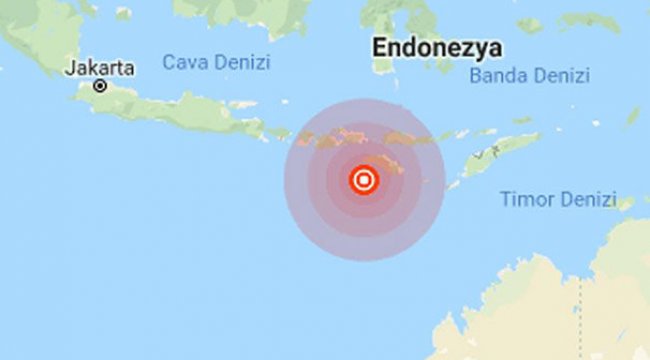 Endonezya'da 6,6 büyüklüğünde deprem