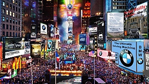 Times Square'de Yılbaşı kutlaması