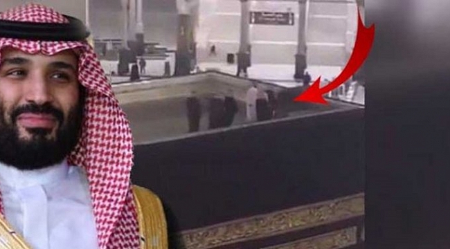Prens Selman Kabe'nin çatısına çıktı