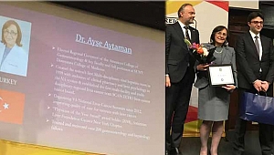 Ayşe Aytaman'a New York Konsolosundan Ödül