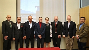 Bakan Çavuşoğlu, Aziz Sancar ile Görüştü