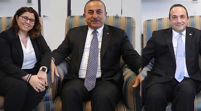 Bakan Çavuşoğlu, Taşkın ve Selen ile Görüştü