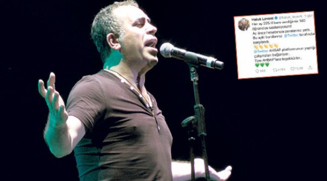 Levent'e Twitter'dan da destek!