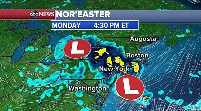 Nor'easter to bring chilly rain, snow to parts of New England