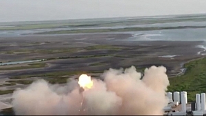 SpaceX'in uzay aracı kalkıştan önce alev aldı