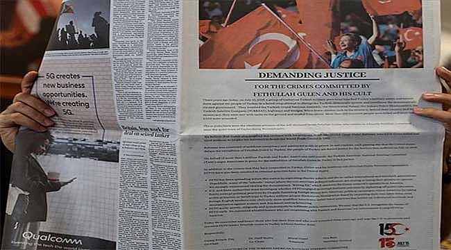 Washington Post'a 'FETÖ'yü geri verin' ilanı