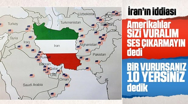 Amerika'dan İran'a: Vuralım ses çıkarmayın