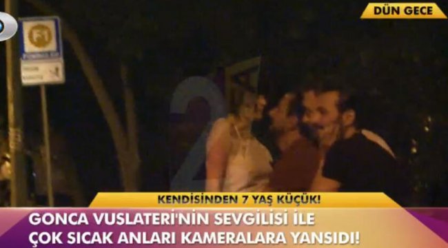 Gonca Vuslateri ve sevgilisiyle sarmaş dolaş