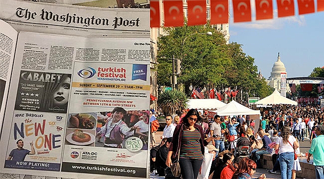Türk Festivalinin Reklamı Washington Post'ta