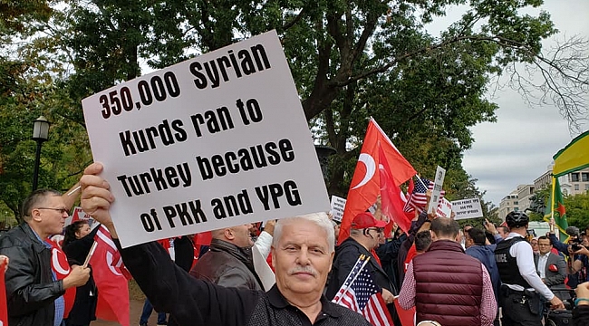 Beyaz Saray Önünde Barış Pınarı'na Destek